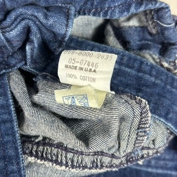 Vintage Oshkosh Overalls Blue Denim Girls Infant