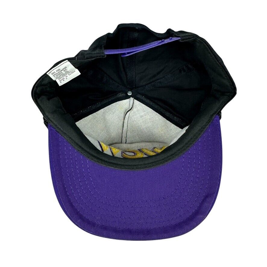 Vintage WCW Hat Snapback Purple BLACK World Championship Wrestling Excellent