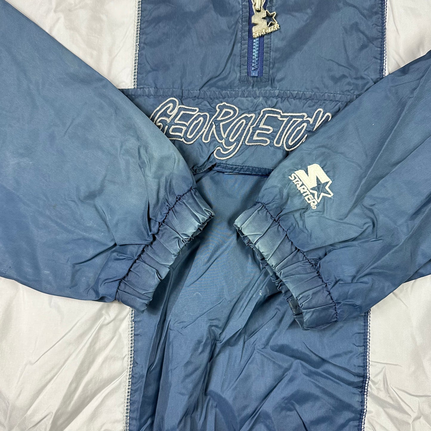 Vintage Georgetown University Jacket Starter Windbreaker Pullover