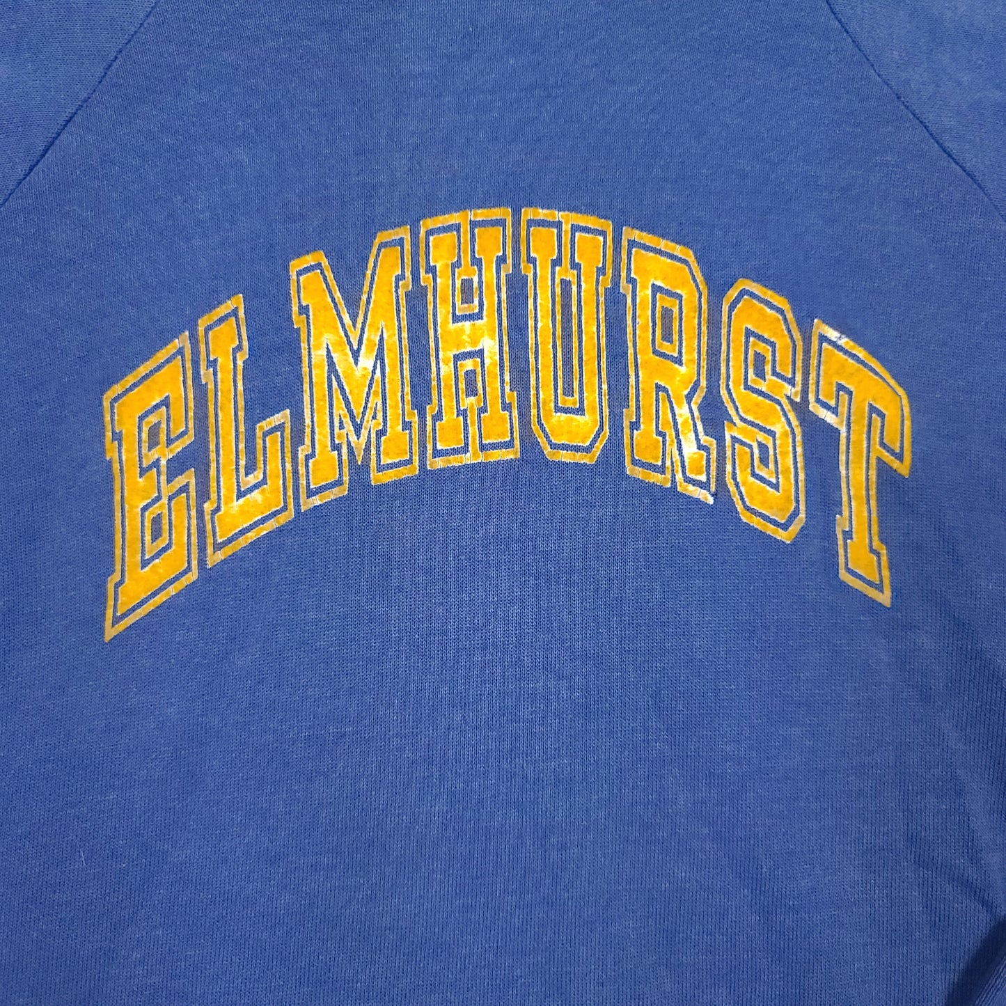 Vintage 80's Champion Elmhurst Blue Hoodie