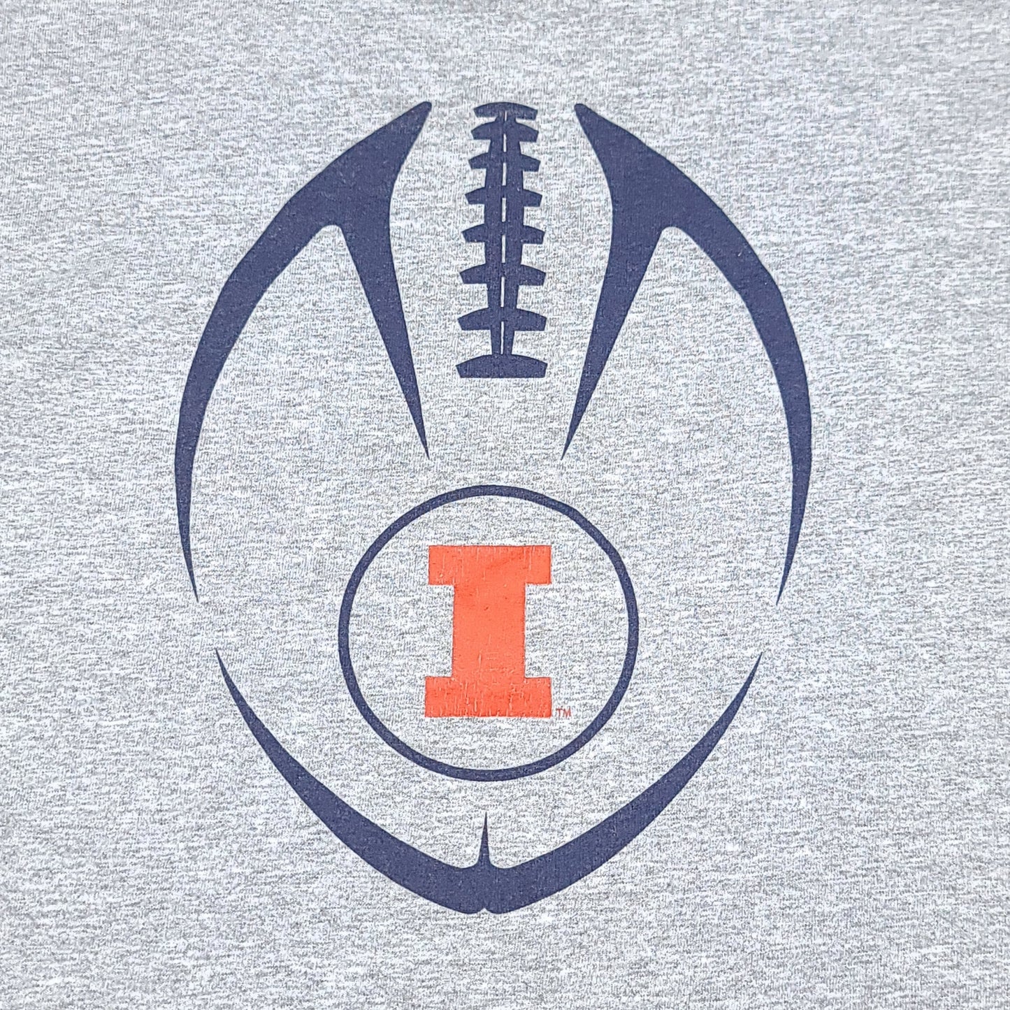 University of Illinois Football Shirt Nike Gray