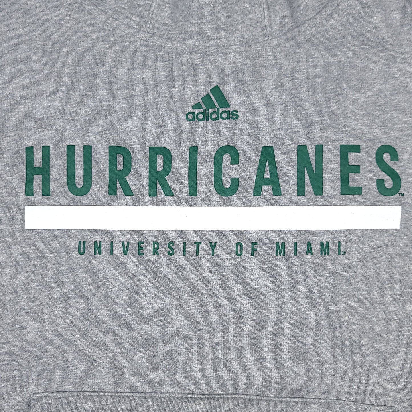 University of Miami Hurricanes Hoodie adidas Gray