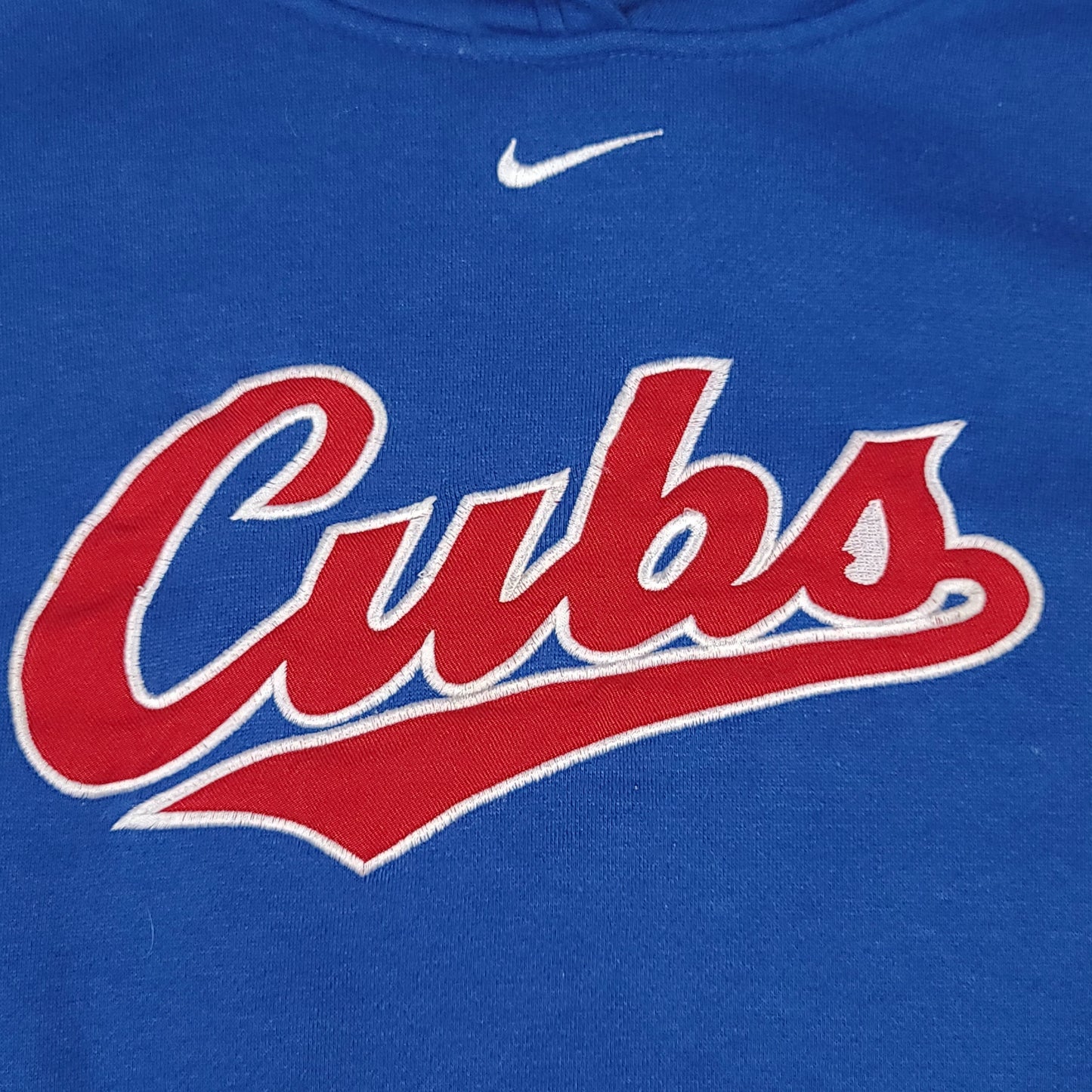 Vintage Chicago Cubs Hoodie Nike Middle Swoosh Youth