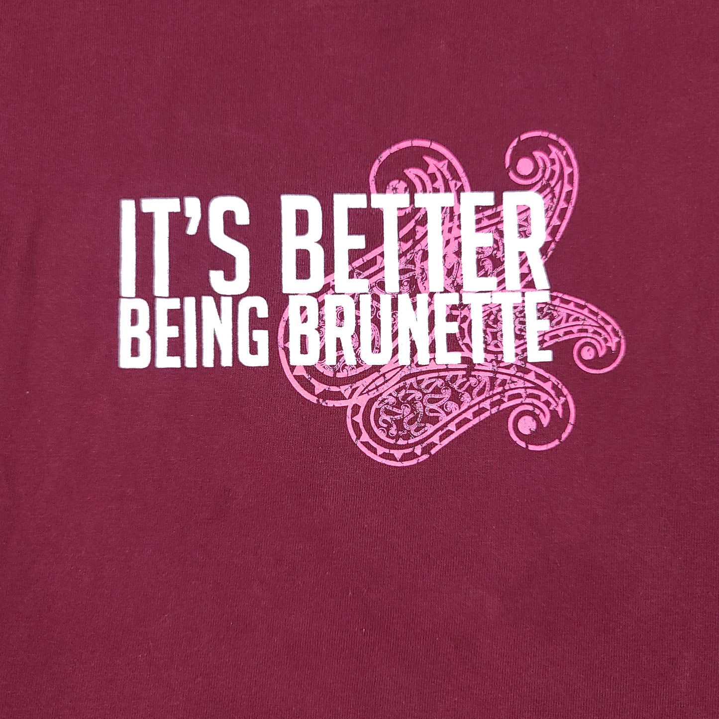 It's Better Being Brunette Maroon Tee