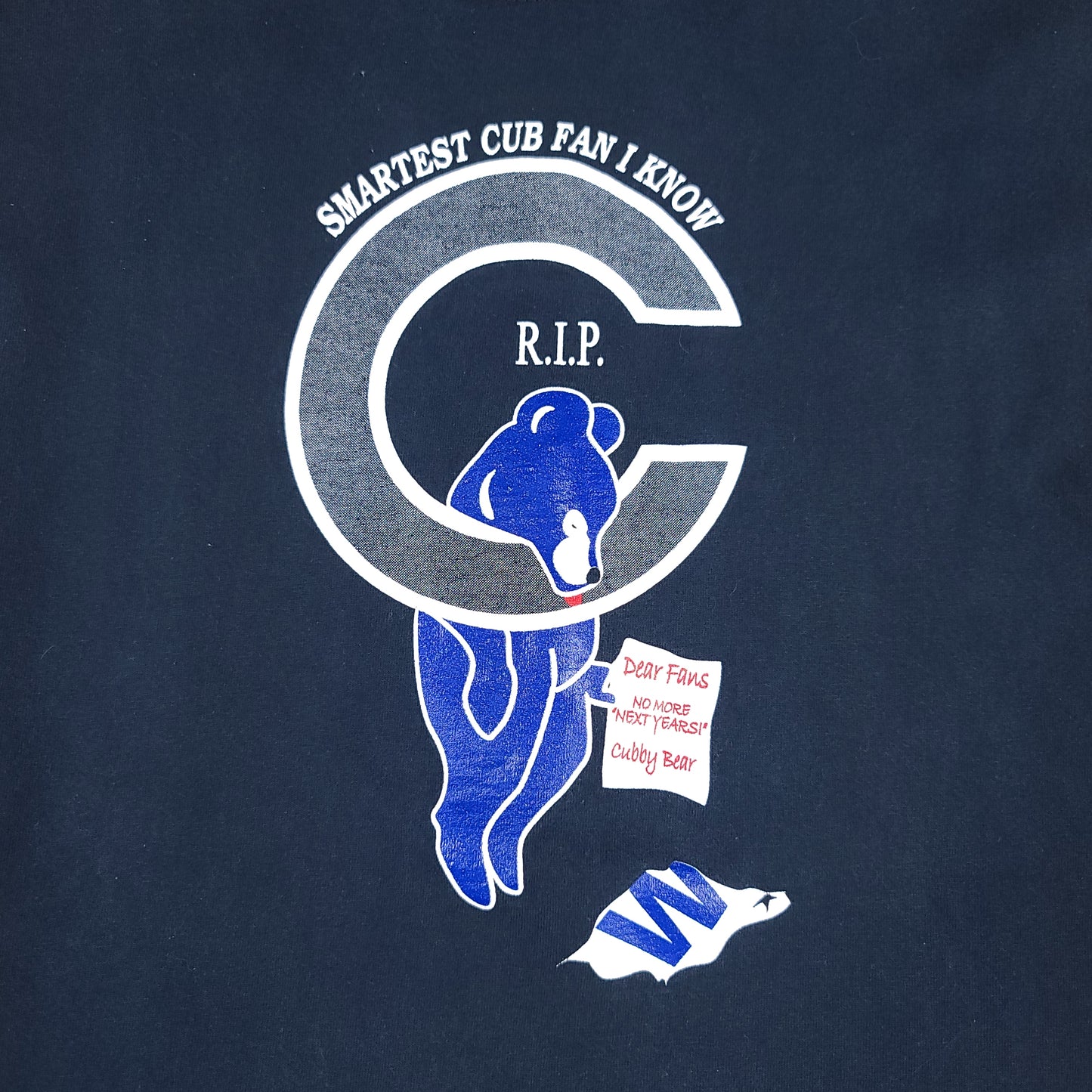 Vintage Smartest Cub Fan I Know Cut Off Shirt