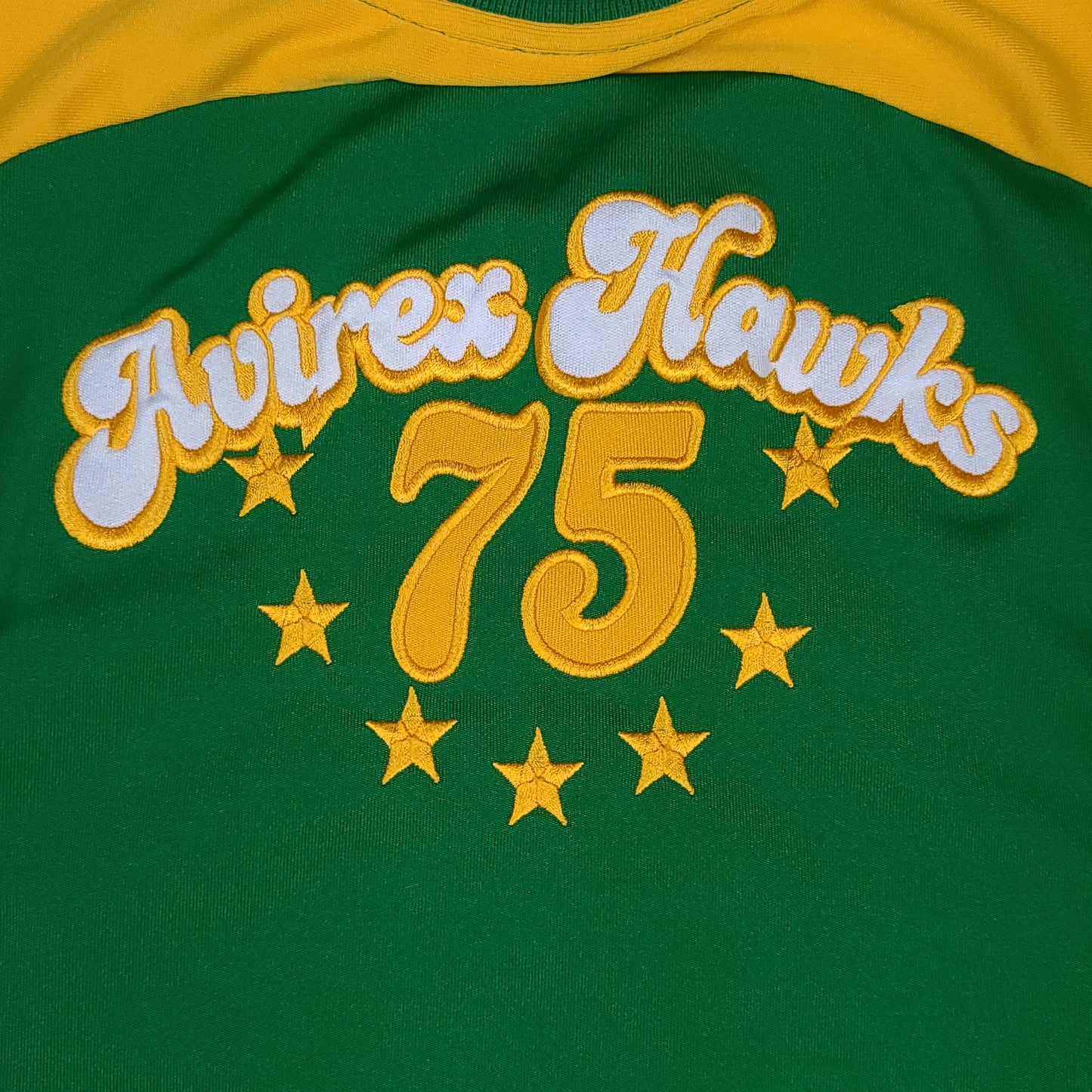 Vintage Avirex Jersey Hawks Green Youth Basketball
