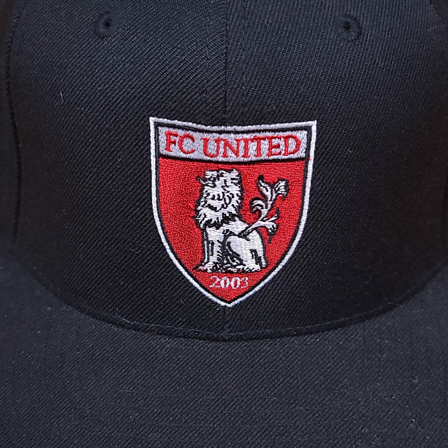 Vintage FC United 2003 Black Snap Back Hat