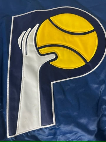 Vintage Indiana Pacers Jacket Satin NBA Hardwood Classics Varsity