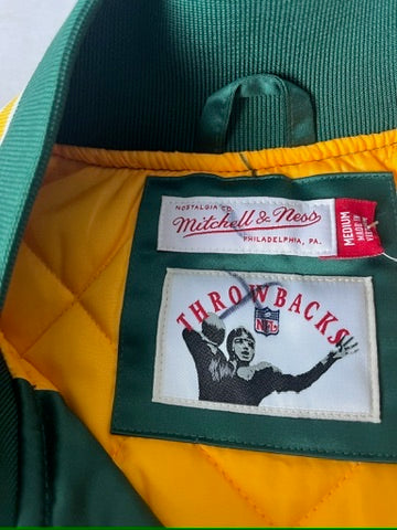 Vintage Green Bay Packers Jacket NFC Mitchell and Ness Satin