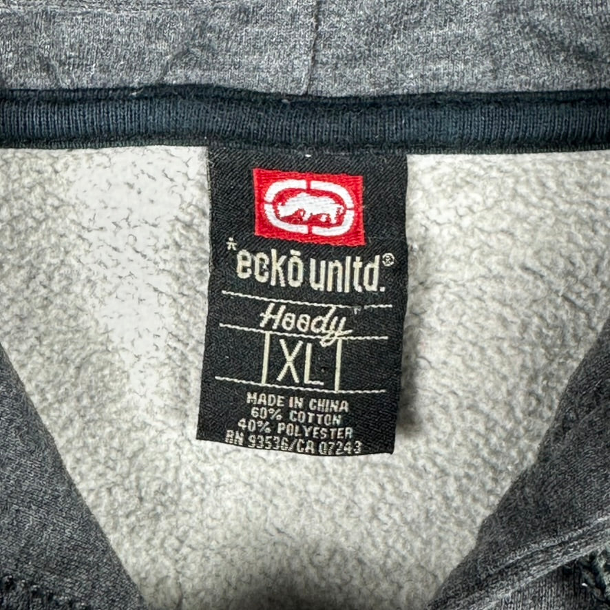 Vintage Ecko Unltd Hoodie Gray Y2K