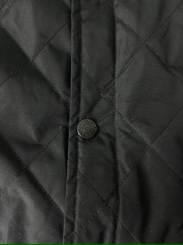 Vintage Polo Ralph Lauren Jacket Quilted Black Nylon Button Up