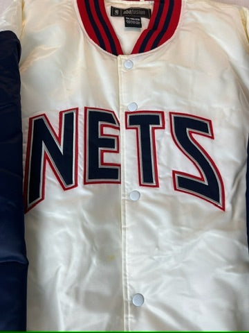 Vintage New Jersey Nets Jacket NBA Satin Varsity