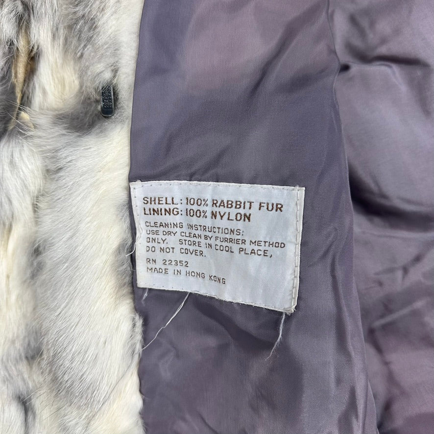 Split End Vintage Rabbit Fur Jacket