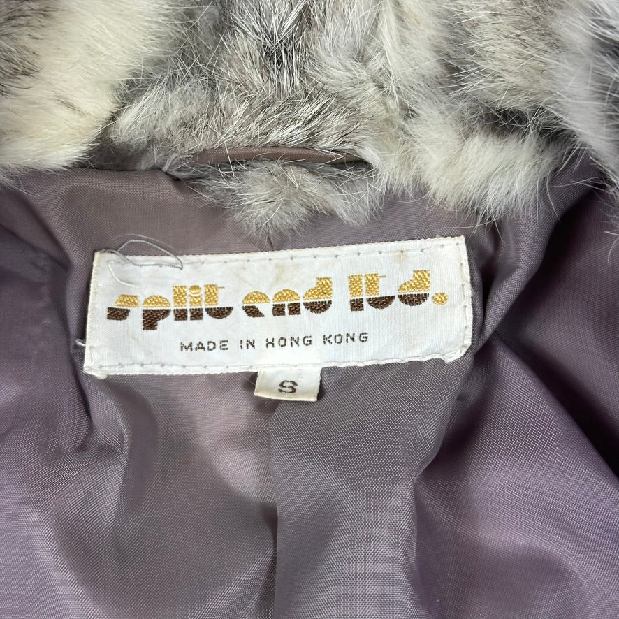 Split End Vintage Rabbit Fur Jacket
