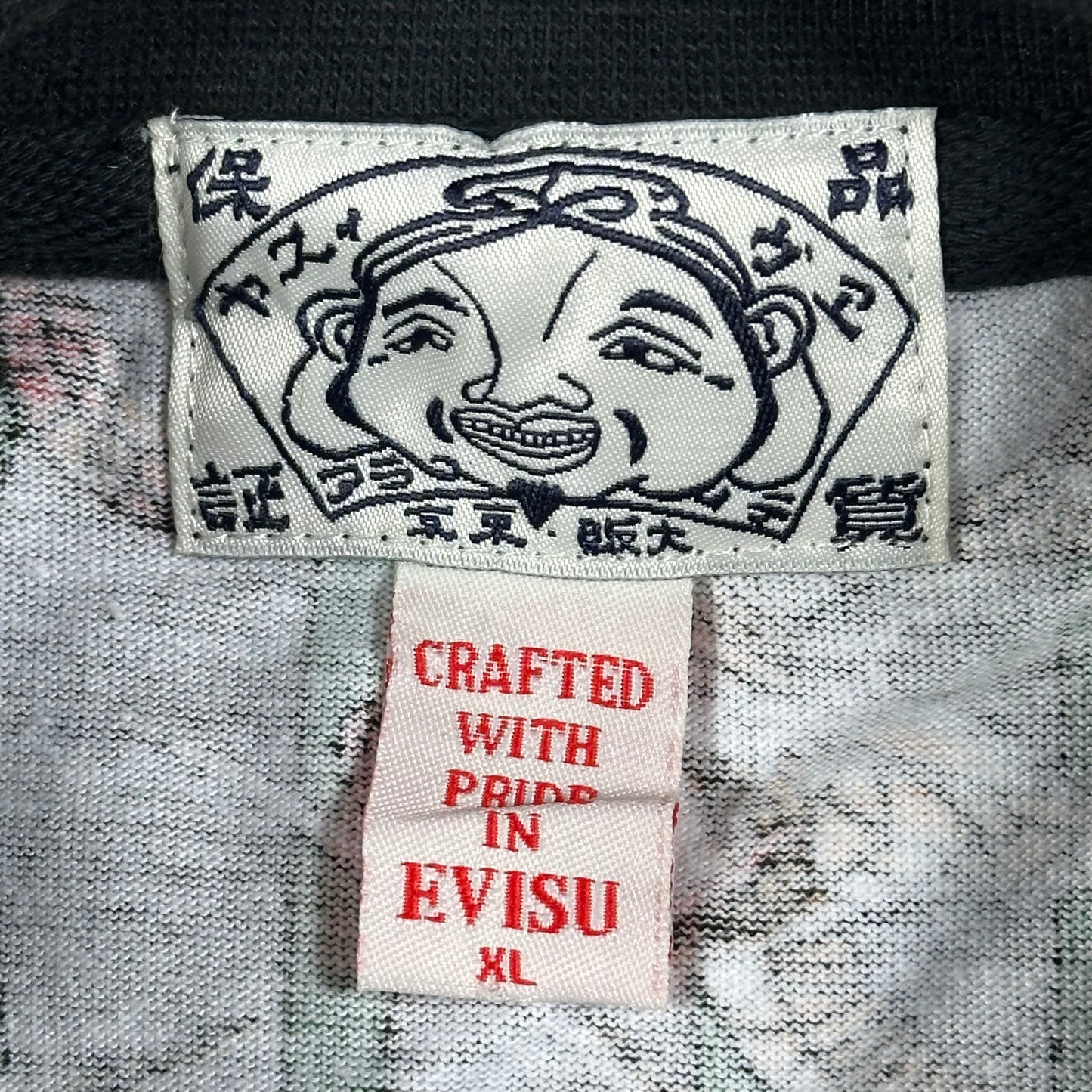 Vintage Evisu Shirt Y2K Snake Viper All Over Print