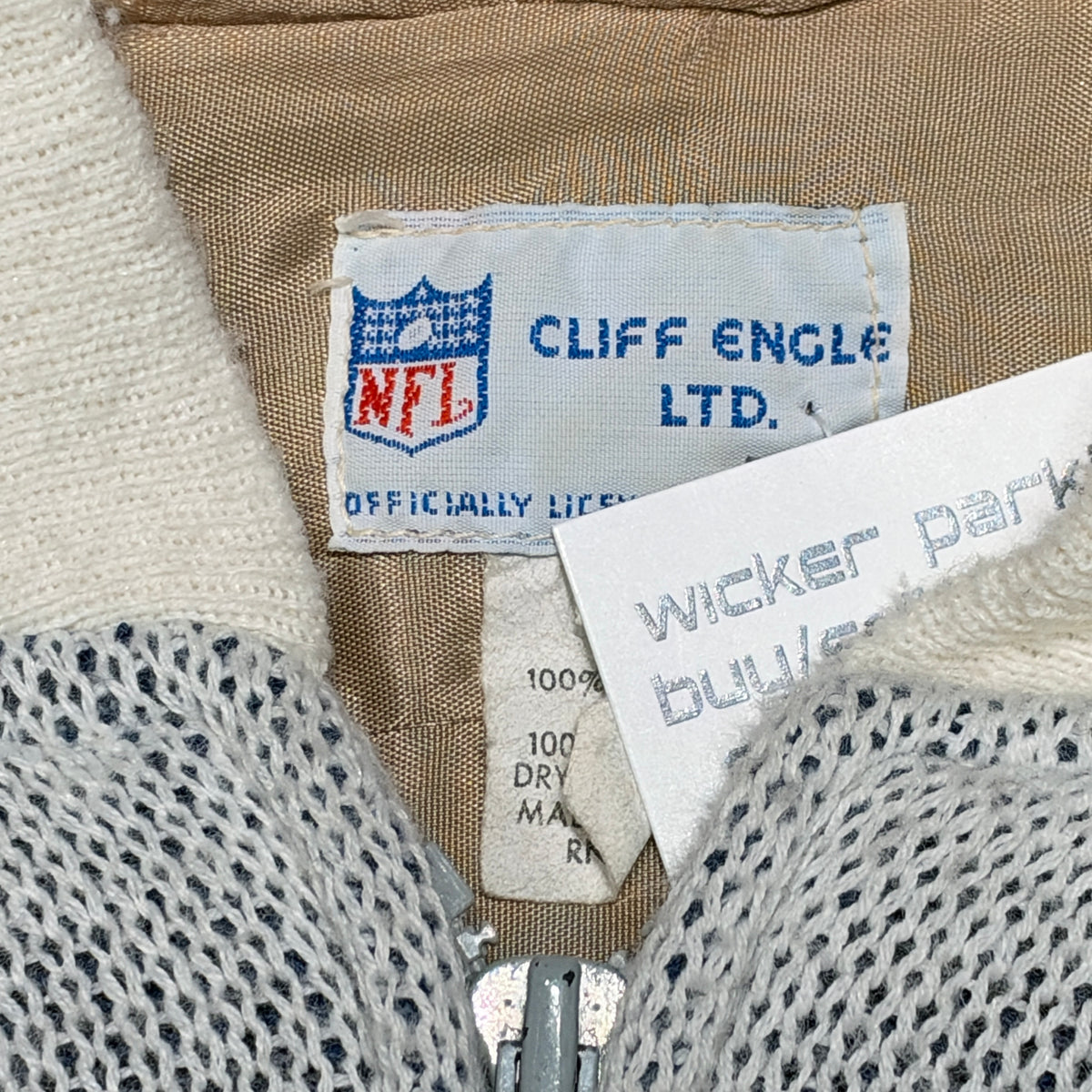 Vintage Chicago Bears Jacket Cliff Engle Knit