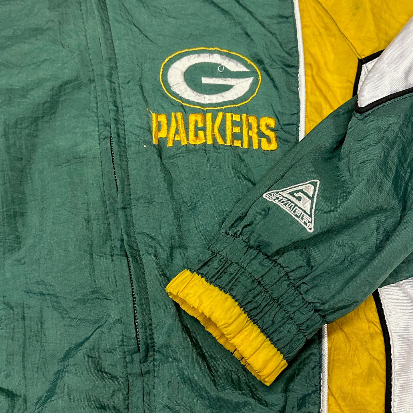 Vintage Green Bay Packers Jacket Genuine Stuff Youth