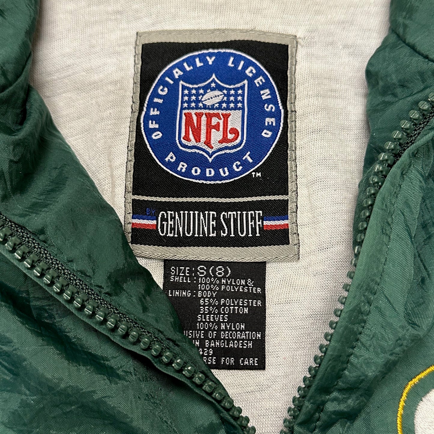 Vintage Green Bay Packers Jacket Genuine Stuff Youth