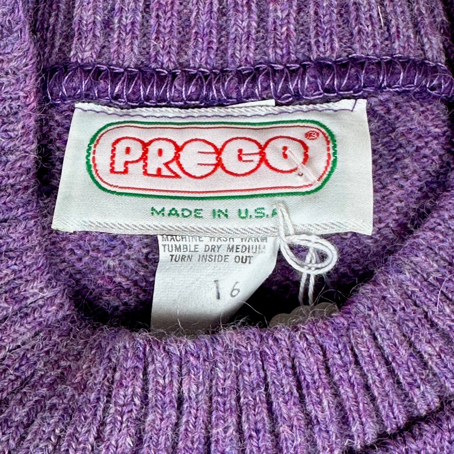 Prego Vintage Knit Sweater (New with tags)