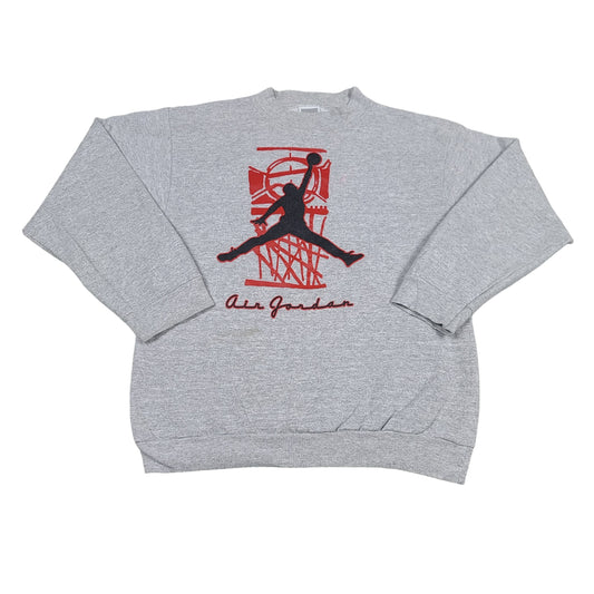 Vintage Nike Sweatshirt Air Jordan Gray Youth