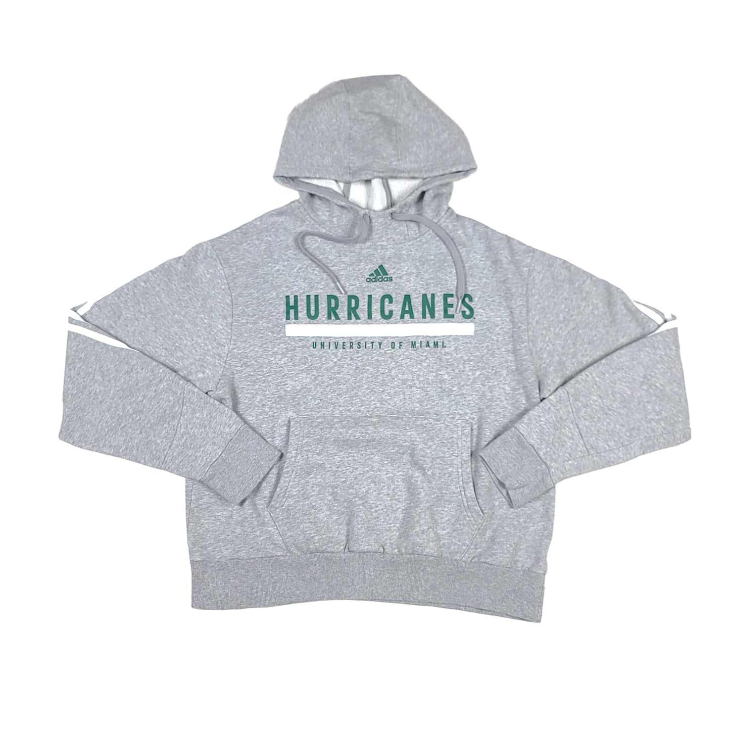 University of Miami Hurricanes Hoodie adidas Gray