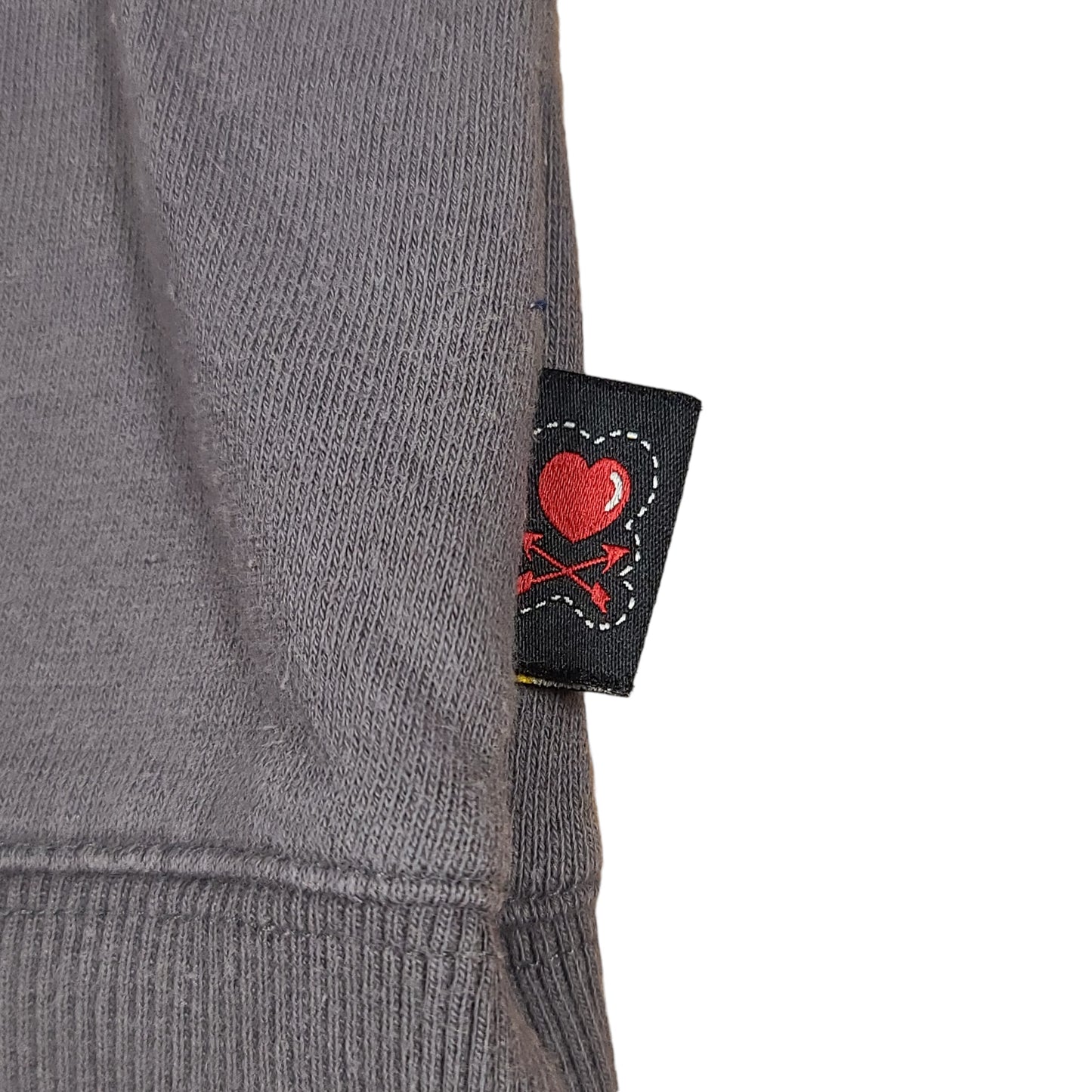 Bebe Love is Real Gray Sweatshirt