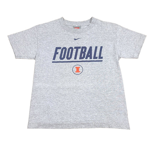 University of Illinois Football Shirt Nike Gray