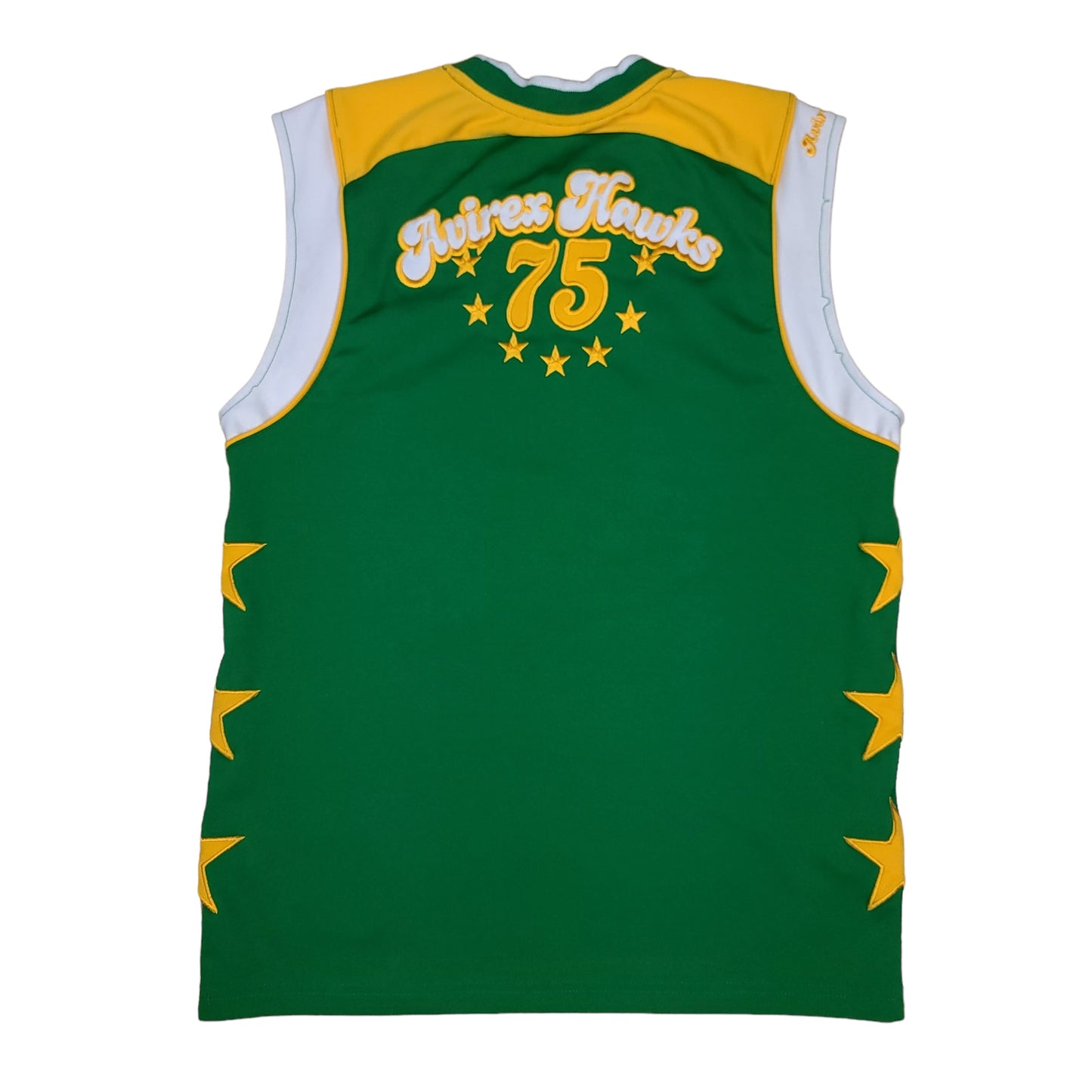 Vintage Avirex Jersey Hawks Green Youth Basketball