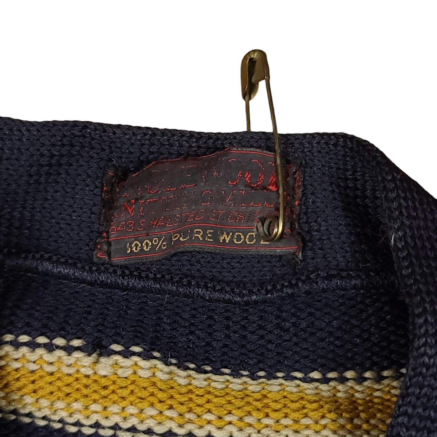 Vintage Tilden Tech High School Wool Varsity Jacket