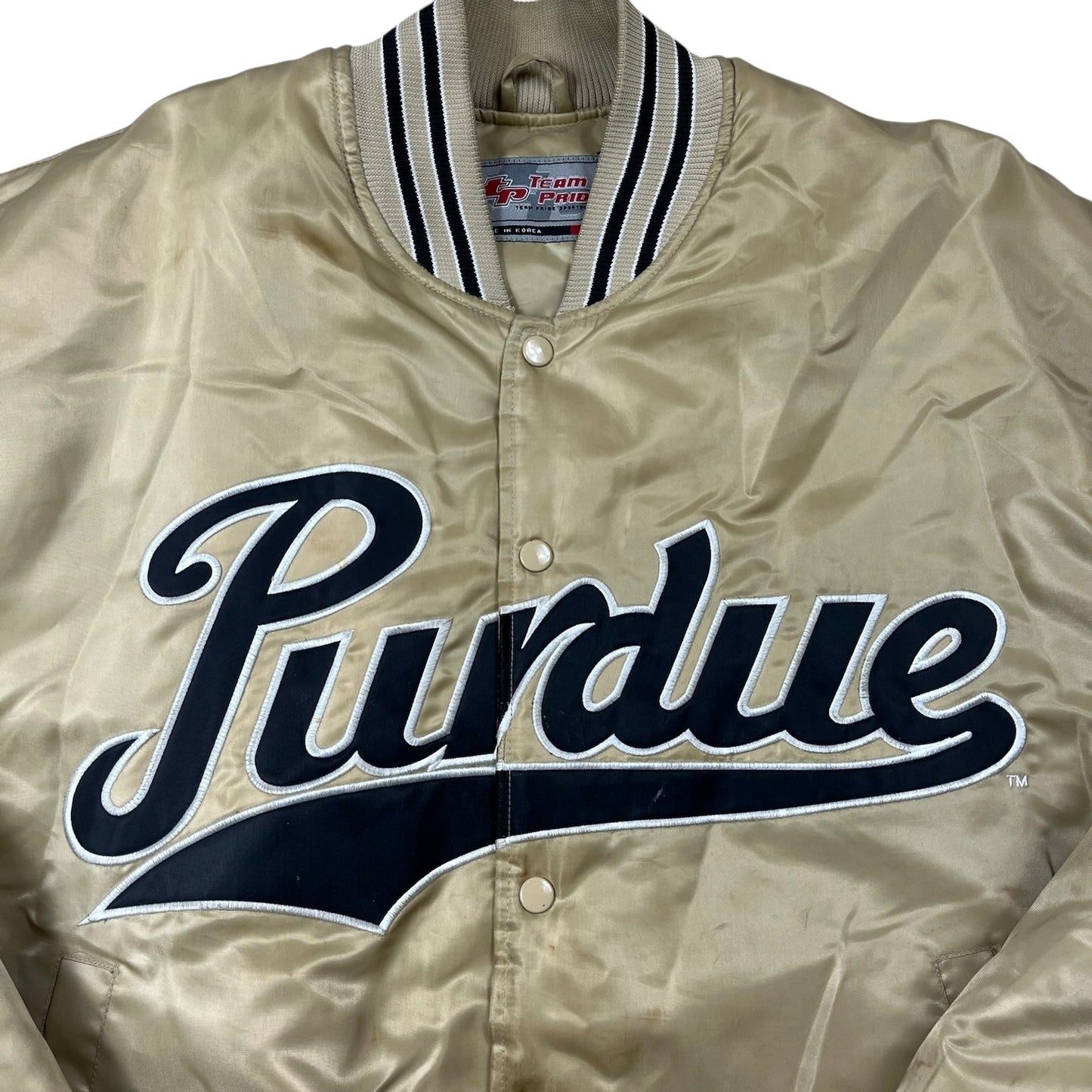 Vintage Purdue University Jacket Satin Bomber