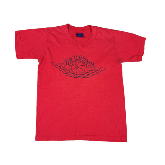 Vintage 80's Nike Air Jordan Rings Red Youth Tee