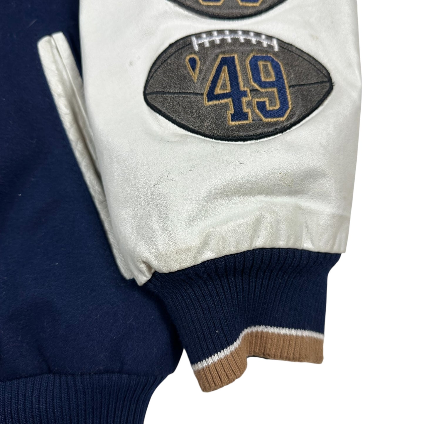 Vintage Notre Dame University Jacket Letterman GIII