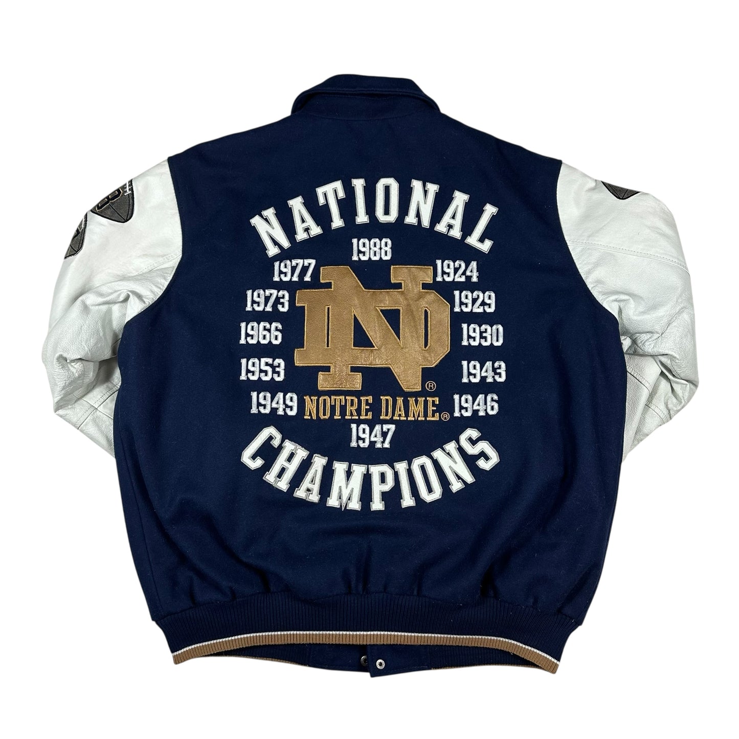 Vintage Notre Dame University Jacket Letterman GIII