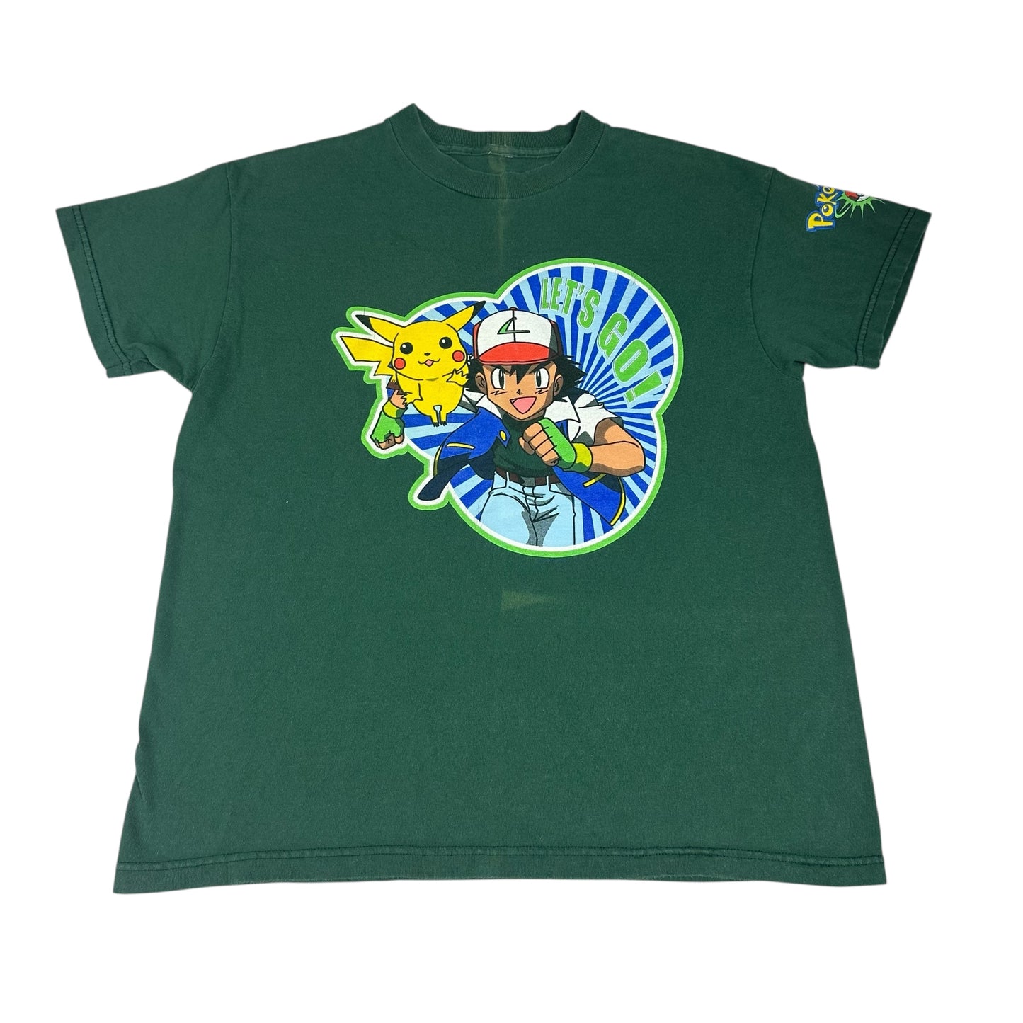 Vintage Pokemon Shirt Green Youth