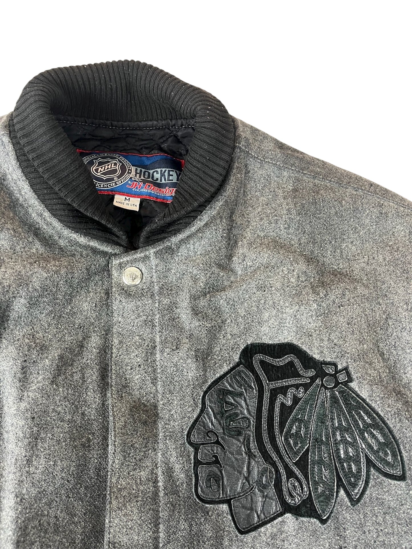 Vintage Chicago Blackhawks Jacket Wool Varsity JH Design