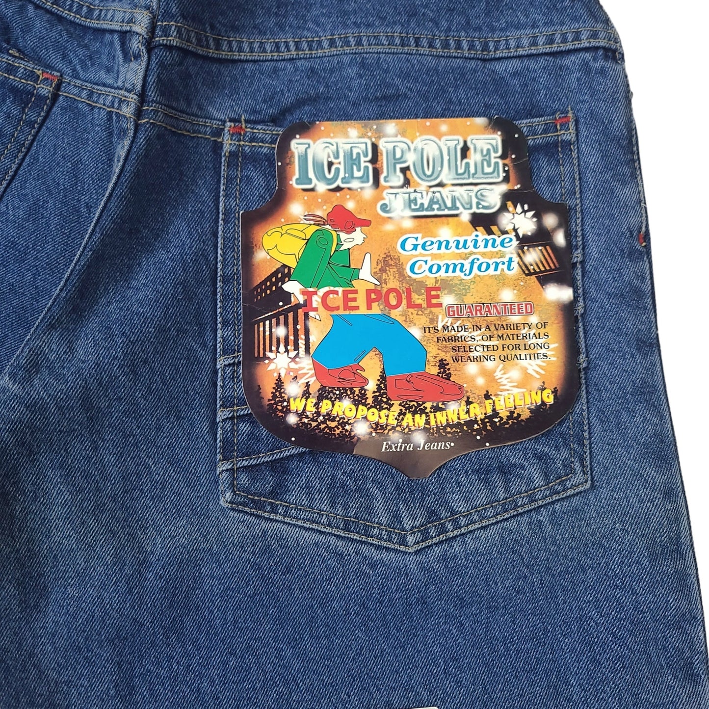 Vintage Y2K Ice Pole Blue Denim Pants