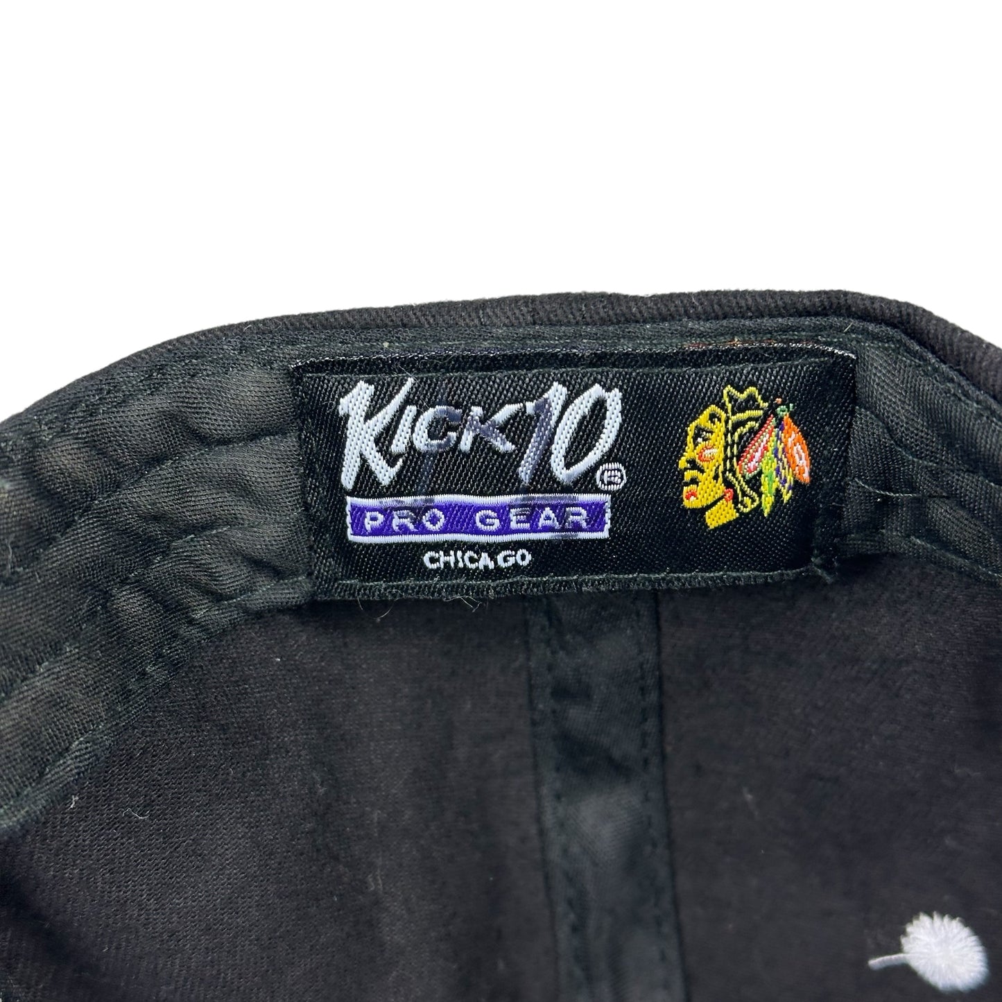 Vintage Chicago Blackhawks Hat Kick 10 Snapback