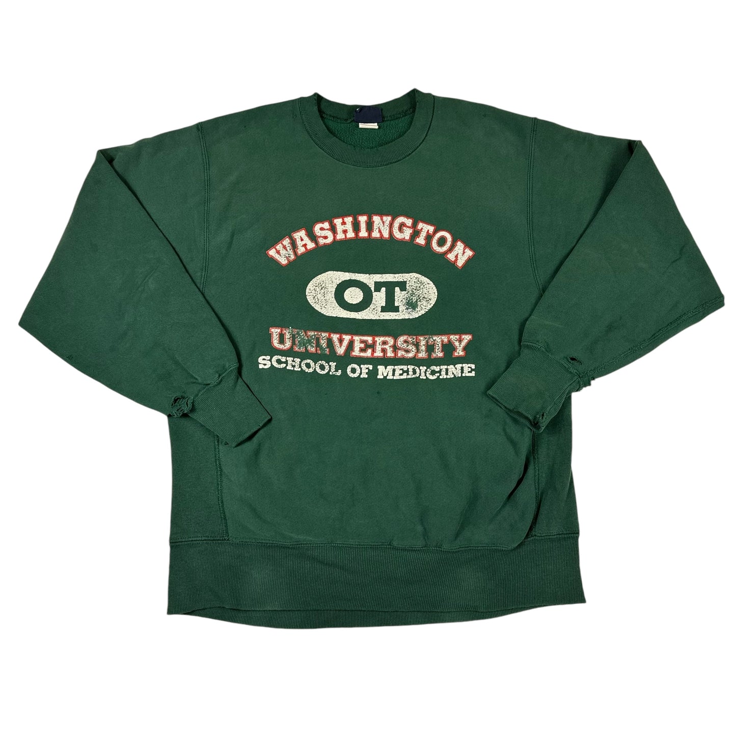 Vintage Washington University Sweatshirt Jansport School of Medicine Distressed