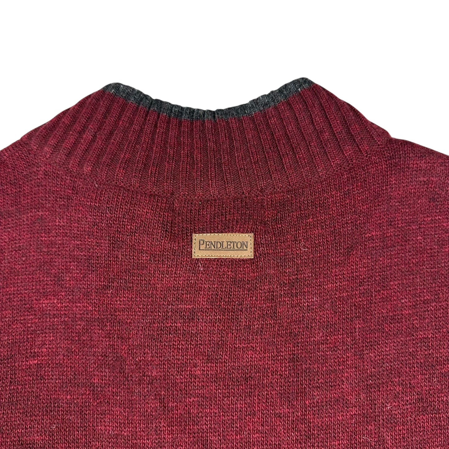 Pendleton Vest Lambs Wool Maroon