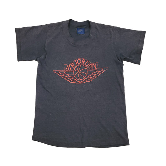 Vintage Nike Air Jordan Wings Faded Black Youth Shirt