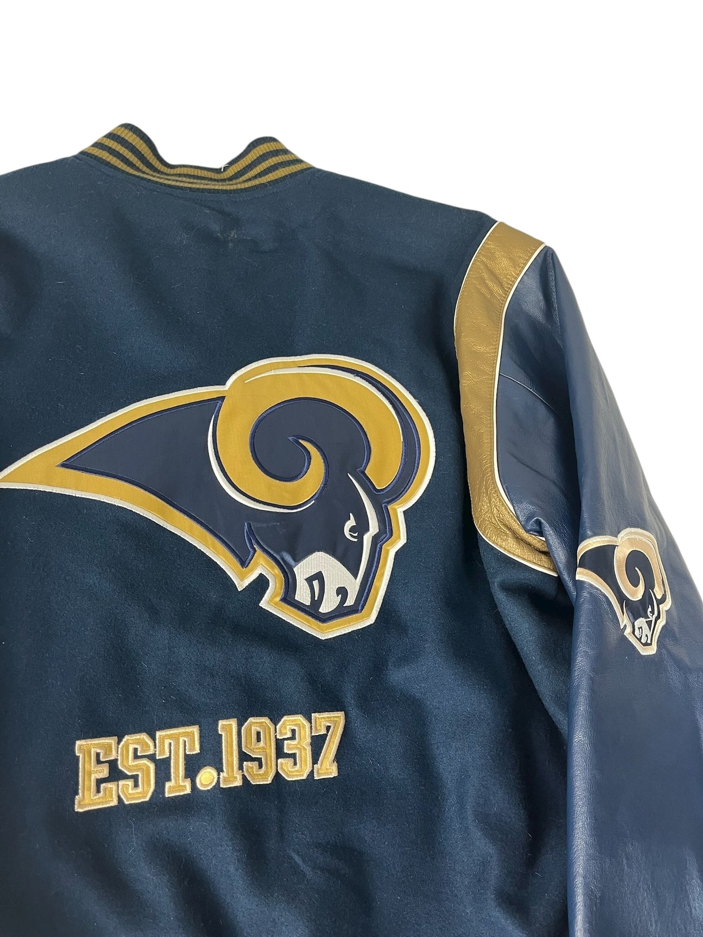 Vintage St. Louis Rams Jacket NFL Reversible Varsity
