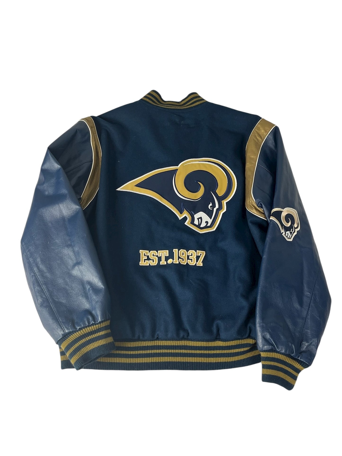 Vintage St. Louis Rams Jacket NFL Reversible Varsity