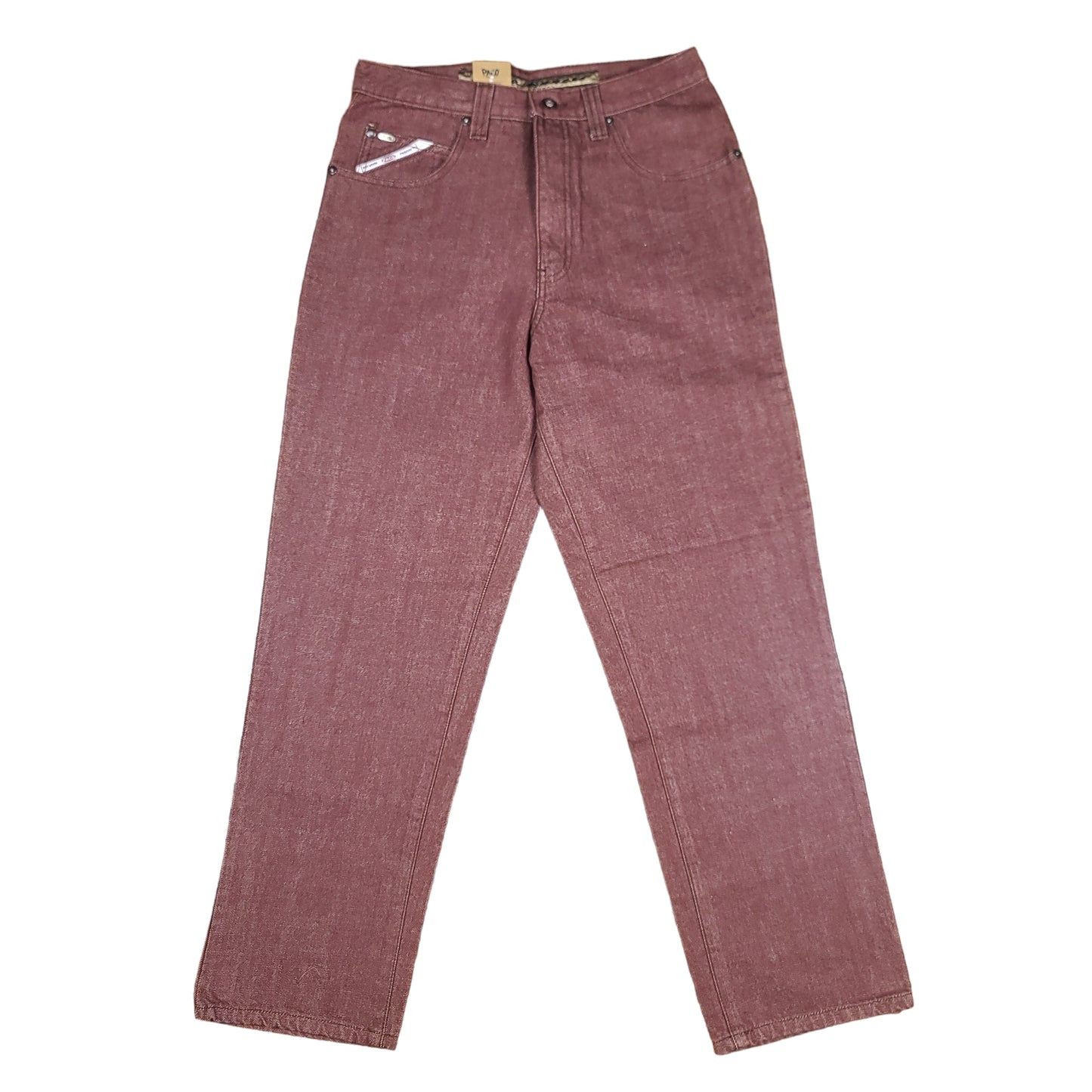 Vintage Y2K Burgundy Denim Paco Jeans