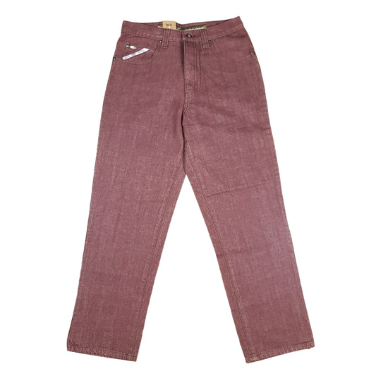 Vintage Y2K Burgundy Denim Paco Jeans