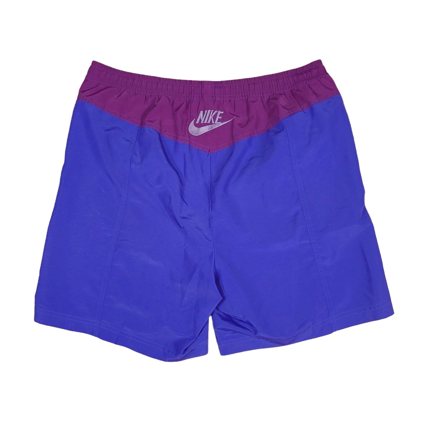 Vintage Nike Shorts Blue Purple Color Block Nylon