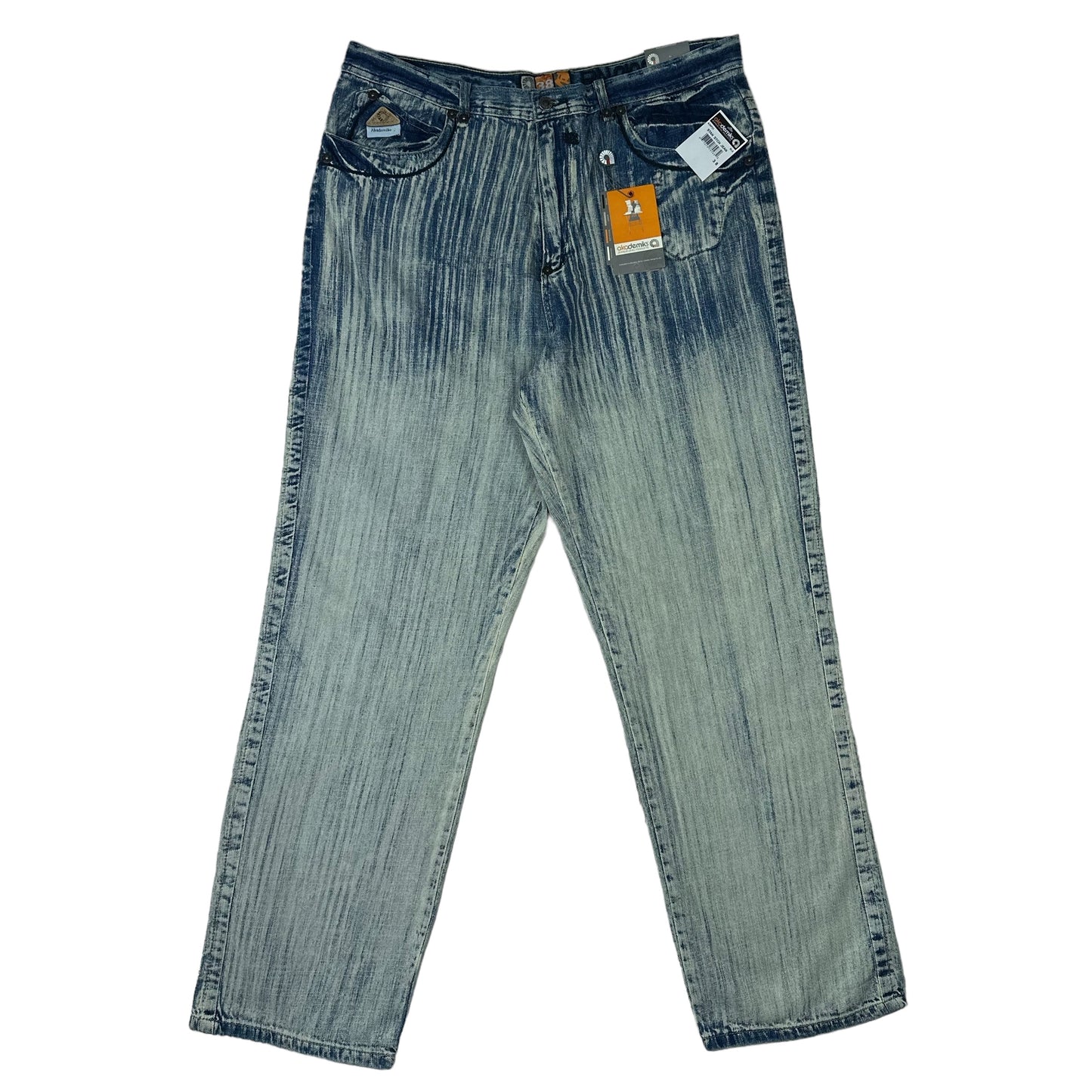 Vintage Y2K Akademiks Stan Stitch Blue Denim Pants