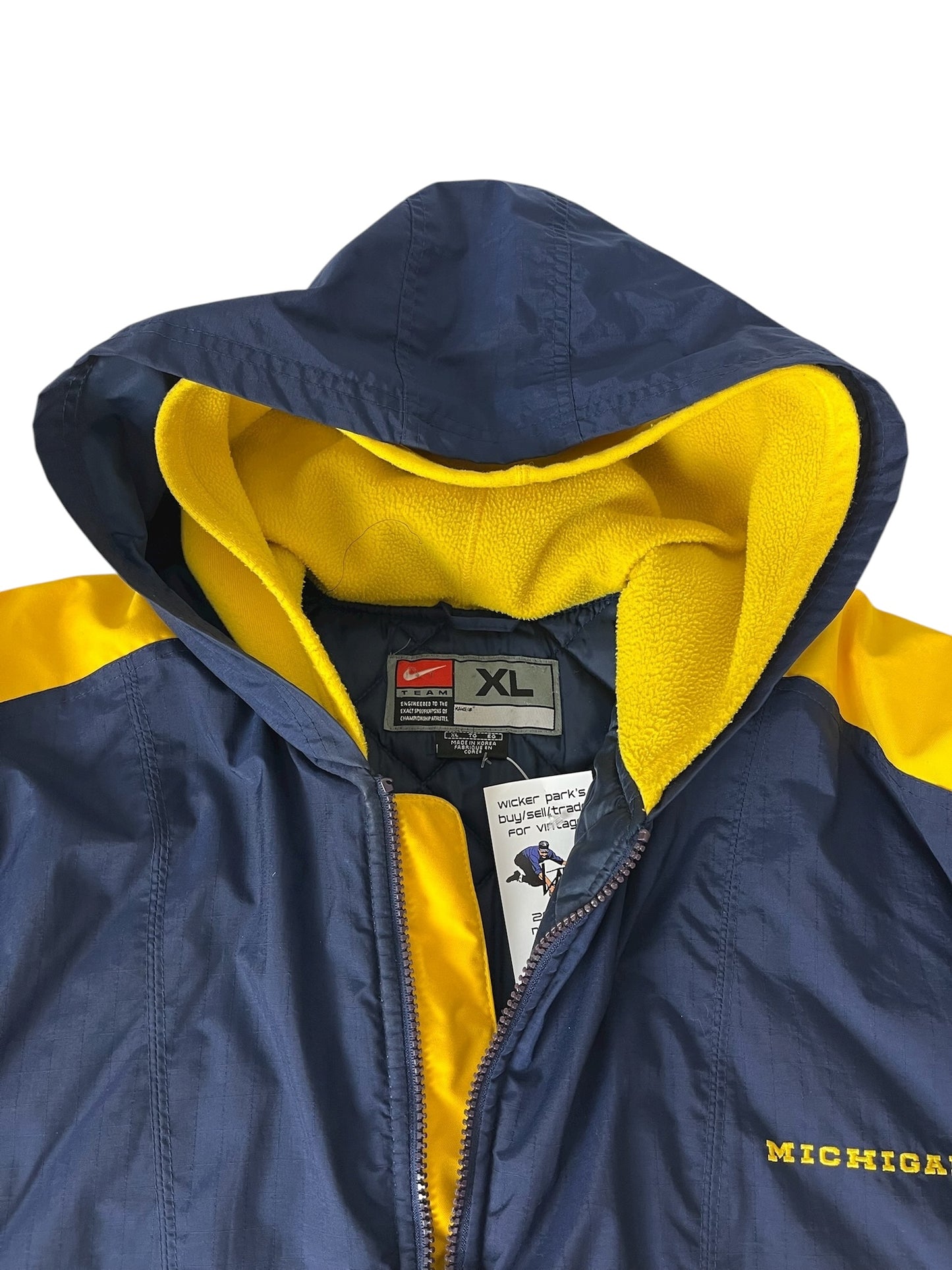 Vintage Nike Jacket University of Michigan Zip Up 90s
