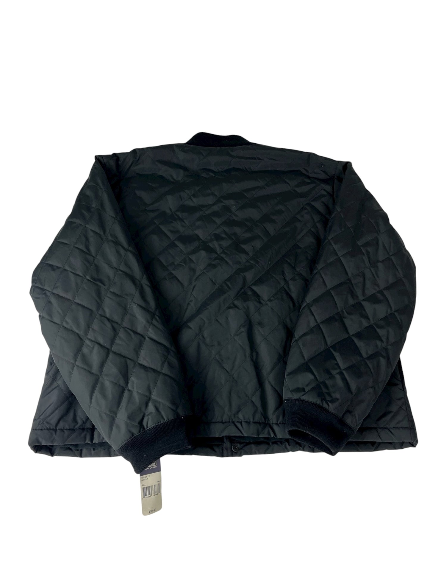 Vintage Polo Ralph Lauren Jacket Quilted Black Nylon Button Up