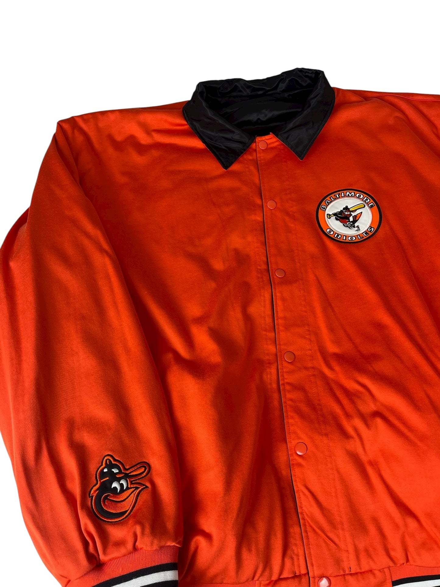 Vintage Baltimore Orioles Jacket MLB Satin Cooperstown Collection Reversible