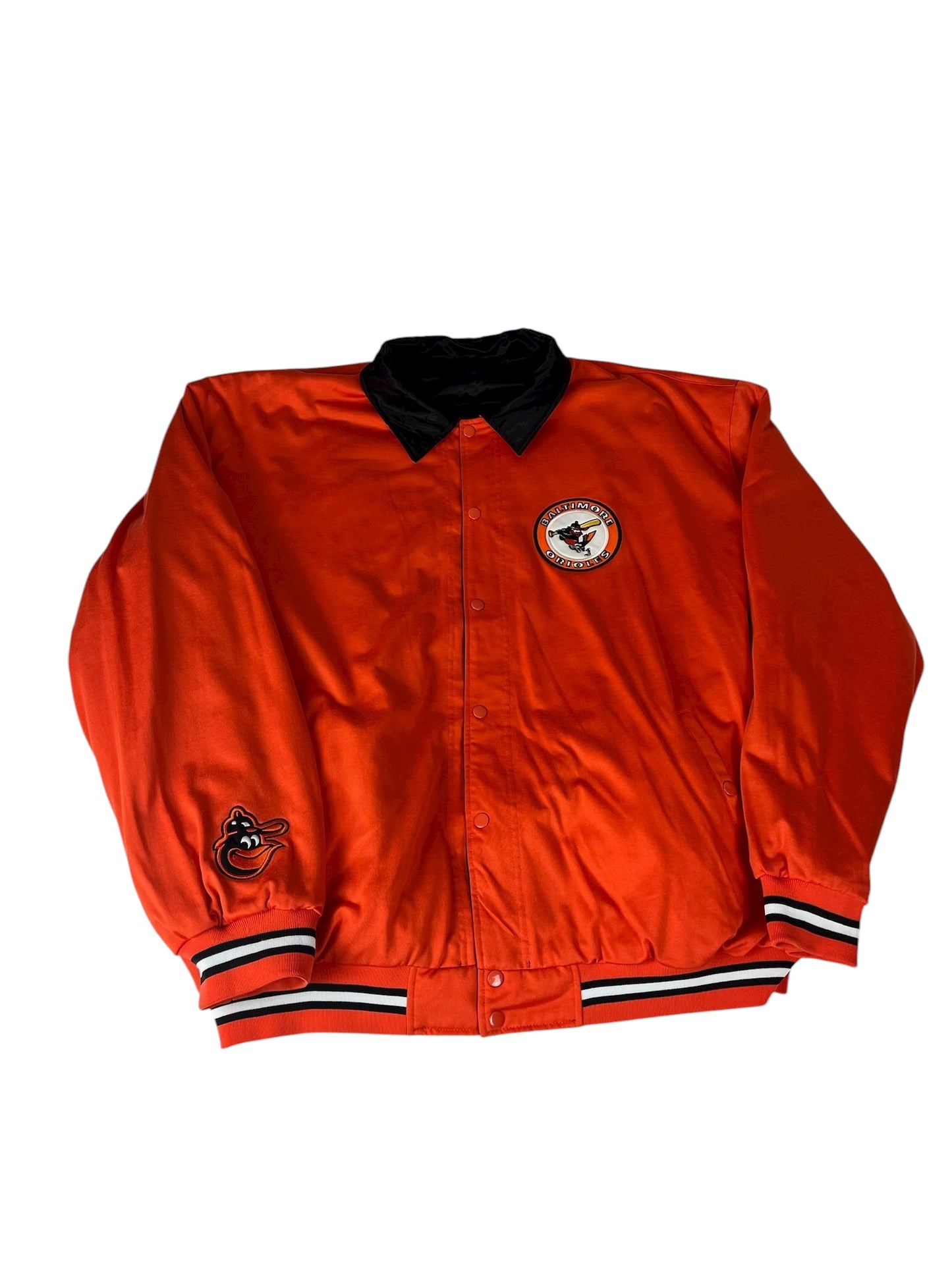 Vintage Baltimore Orioles Jacket MLB Satin Cooperstown Collection Reversible